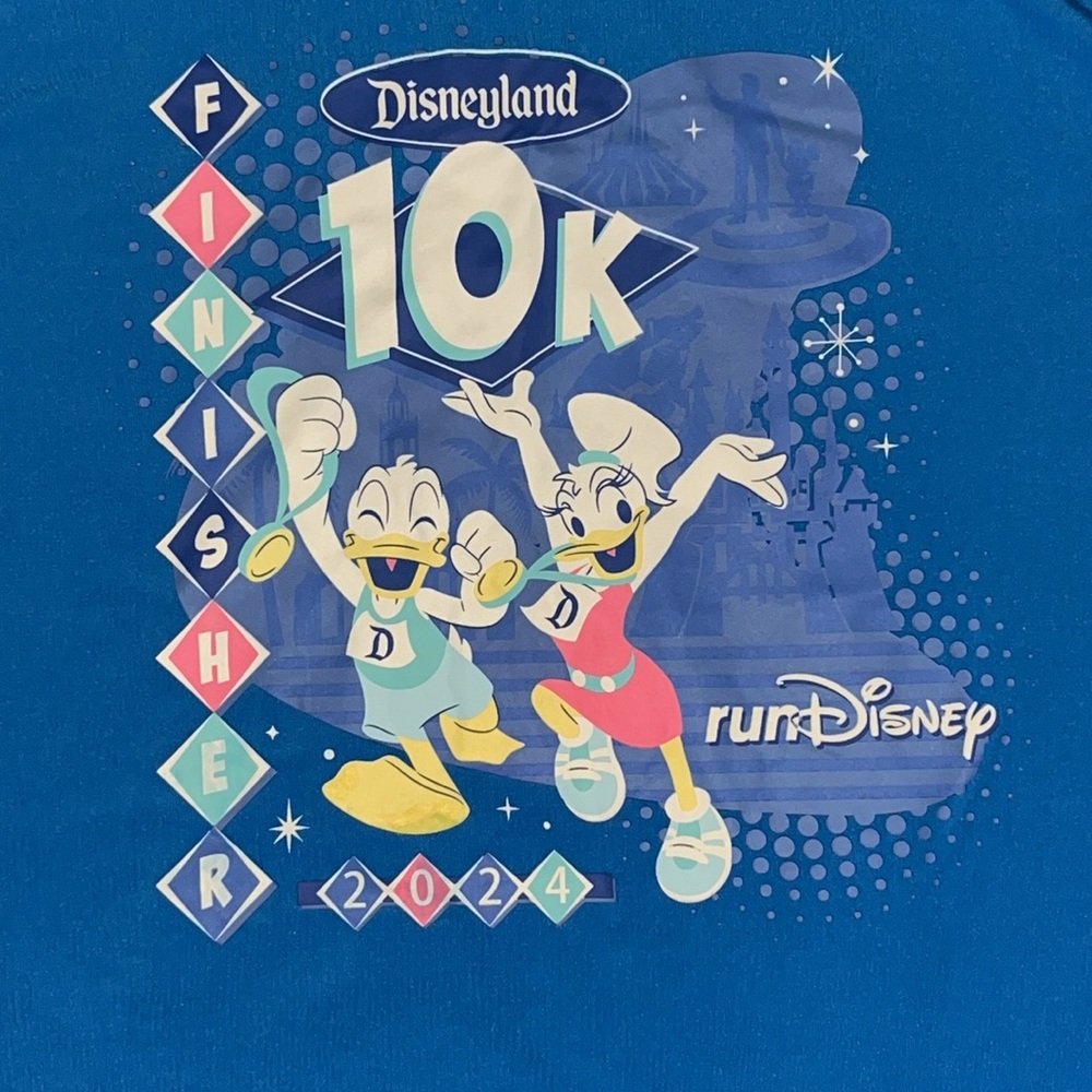 runDisney Run Disney Disneyland 2024 10k Donald Daisy Duck I Did It Shirt New L - Picture 6 of 6